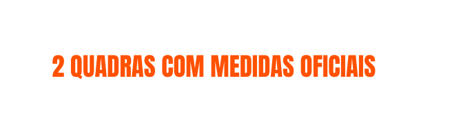 2 quadras com medidas oficiais